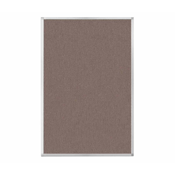 Hush Panel Configurable Cubicle Partition 6' x 4' Latte Fabric
